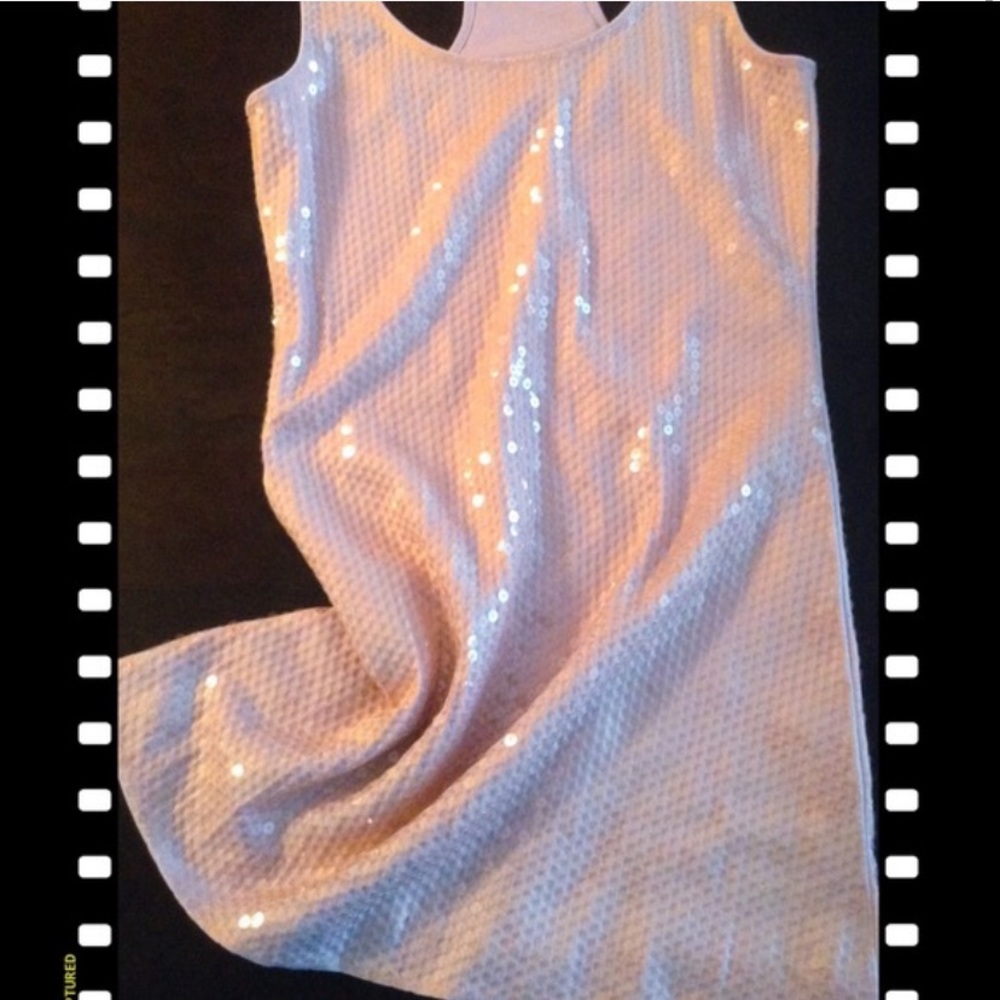 Express sequin blush mini dress! - Picture 3 of 4